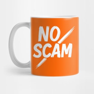No Scam – Investigative Paintbrush White Logo Mug